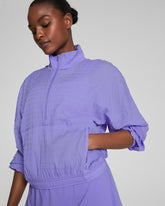 SPANX® Get Moving Textured Half Zip | Amethyst